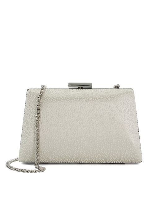 Dune Because Sea Pearl Embellished Clutch