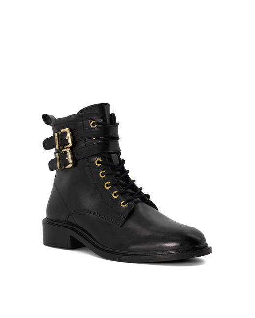 Dune Phyllis Casual Buckle-Detail Ankle Boots