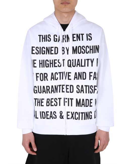 Moschino sweatshirt with zip