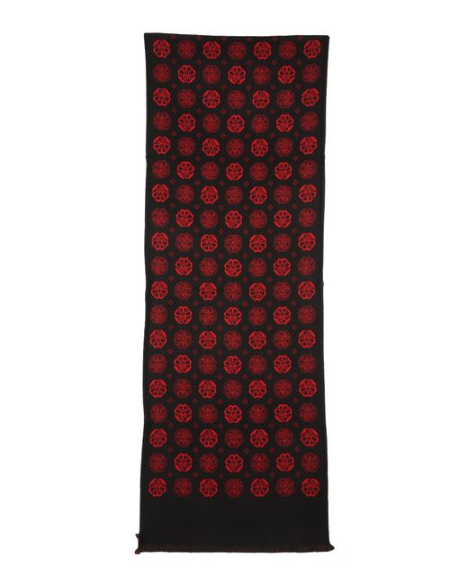 Alexander McQueen scarf with jacquard pattern