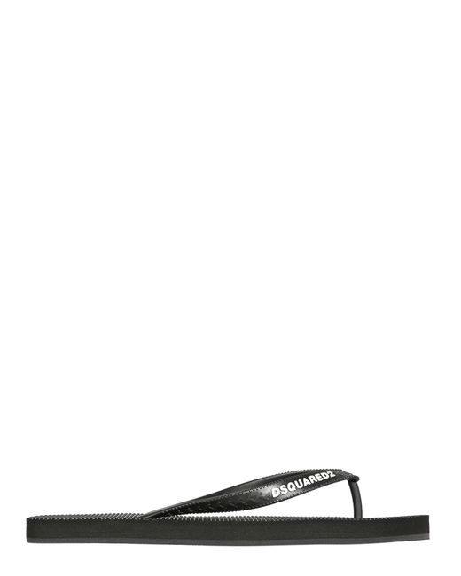Dsquared2 flip flops with logo