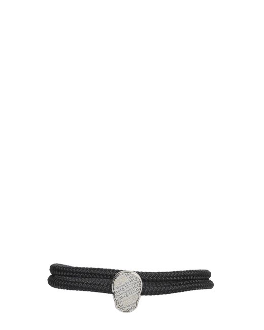 Alexander McQueen double round bracelet with skull tag
