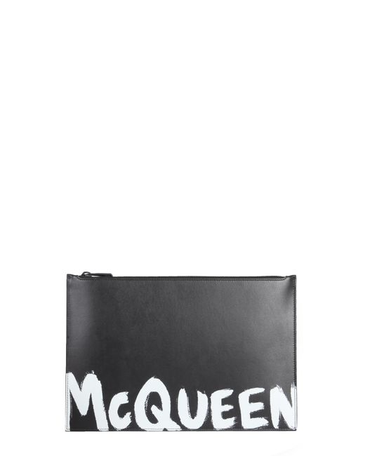 Alexander McQueen leather clutch
