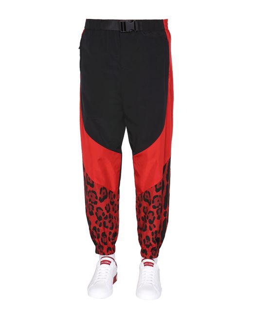 Dolce & Gabbana jogging pants with animal print
