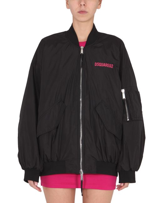Dsquared2 bomber with logo print