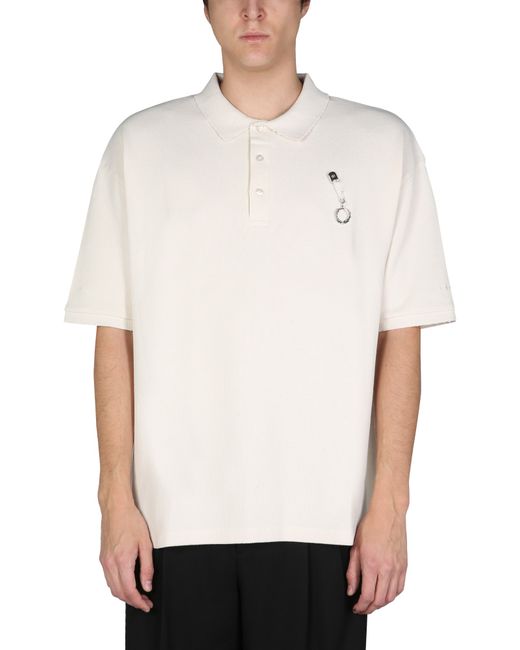 Raf Simons X Fred Perry distressed oversized polo shirt