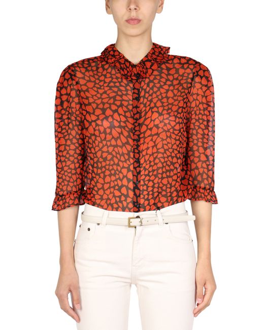 Saint Laurent ruching blouse