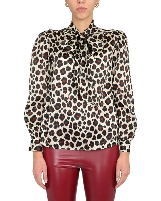 Saint Laurent shirt with leopard print