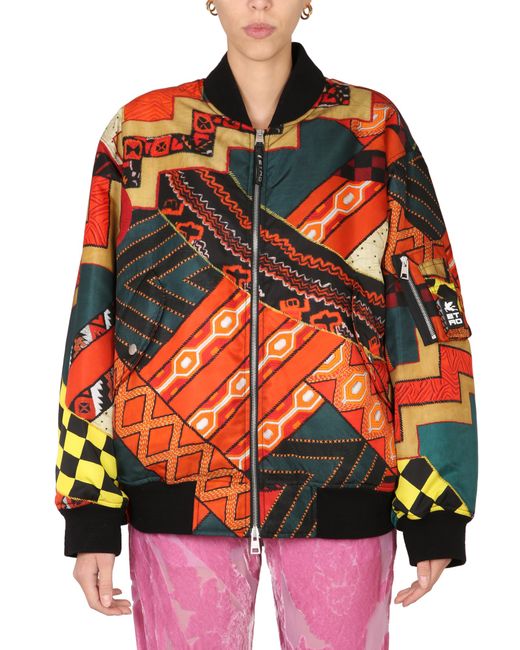 Etro patchwork bomber jacket