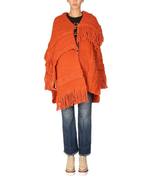 Stella McCartney knitted textured coat