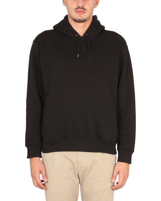 Aspesi sweatshirt with logo and hood