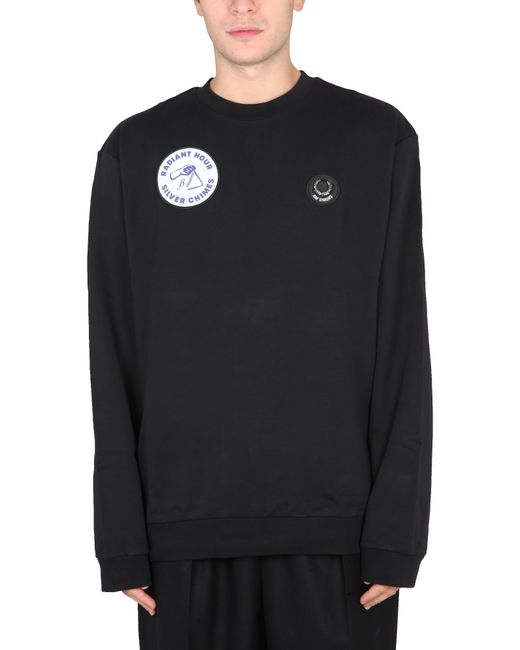 Raf Simons X Fred Perry sweatshirt with patch
