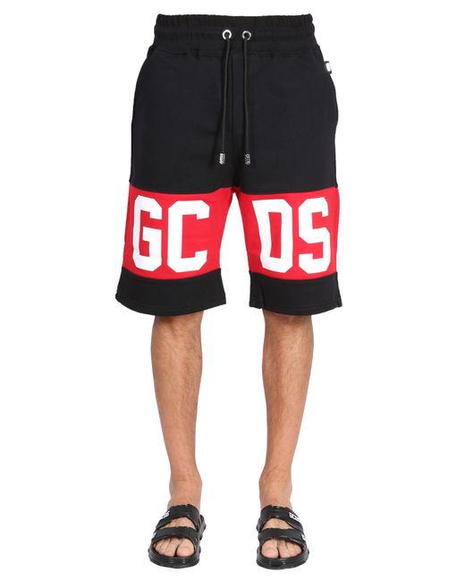 Gcds bermuda shorts with logo band