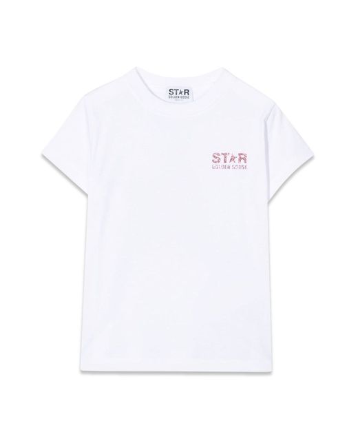 Golden Goose star t-shirt with glitter logo