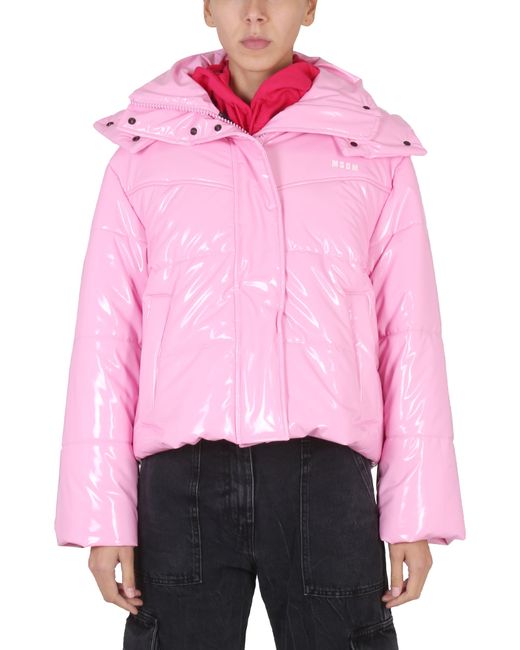Msgm down jacket with hood