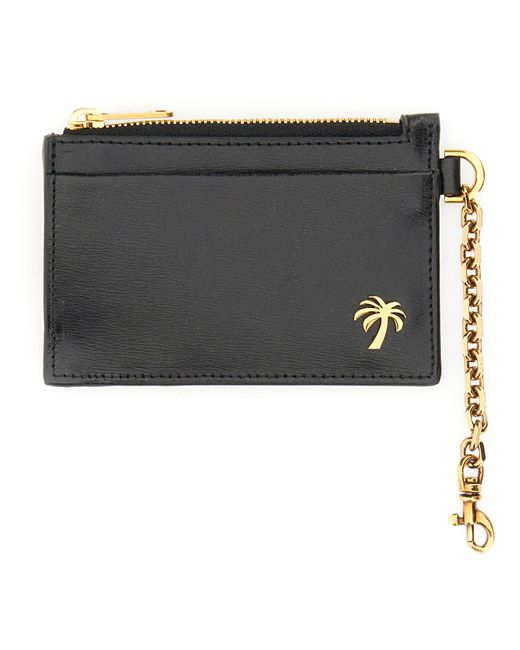 Palm Angels card holder with chain palm beach