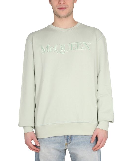Alexander McQueen sweatshirt with logo embroidery