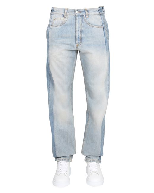 Alexander McQueen worker jeans with patches