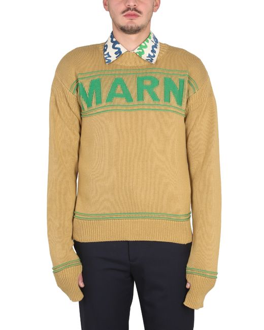 Marni knit sweatshirt with logo