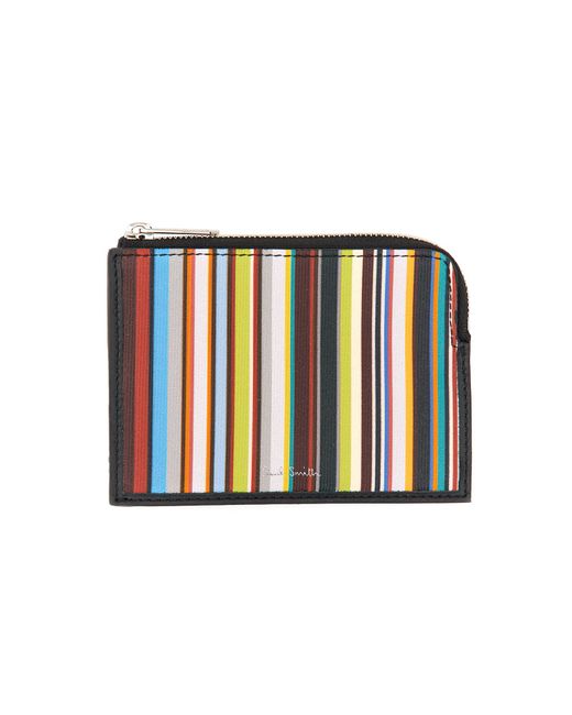 Paul Smith signature stripe zipper wallet