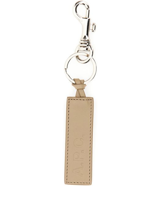 A.P.C. . keychain with embossed logo