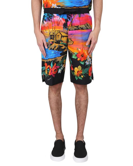 Dolce & Gabbana bermuda shorts with sunset print