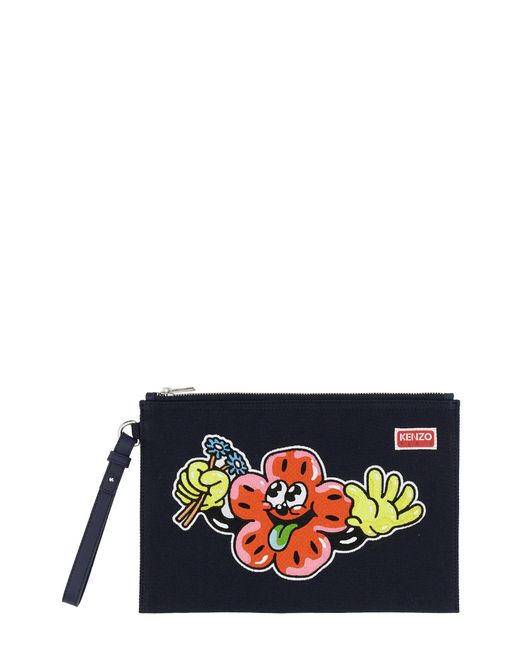Kenzo clutch with embroidery