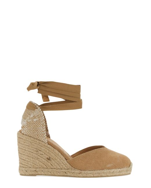 Castañer clear espadrille with wedge