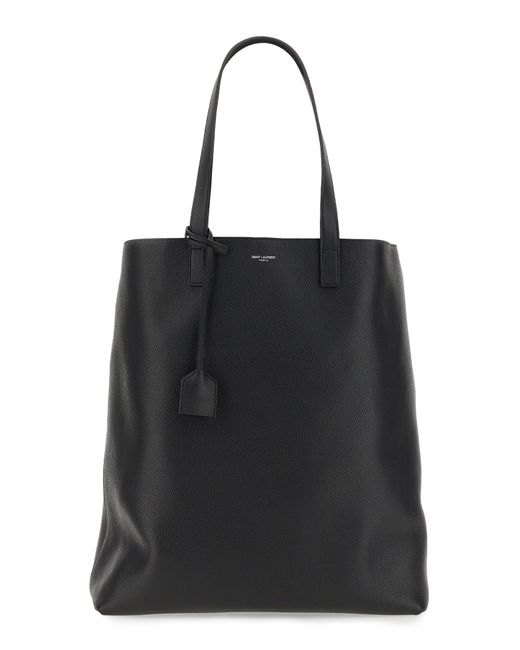 Saint Laurent hammered leather shopping bag
