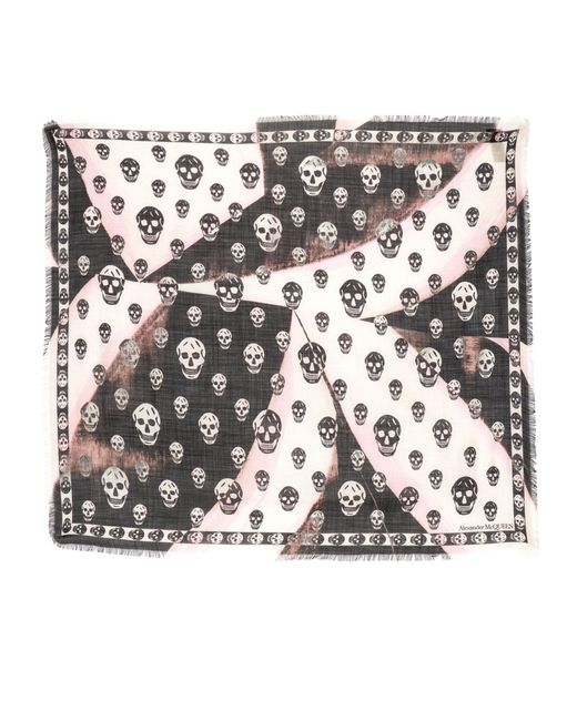 Alexander McQueen skull print scarf