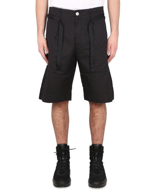 Stone Island Shadow Project belted bermuda shorts