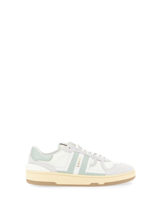 Lanvin mesh suede and nappa leather sneaker