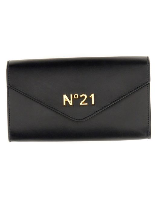 N.21 wallet with chain and logo