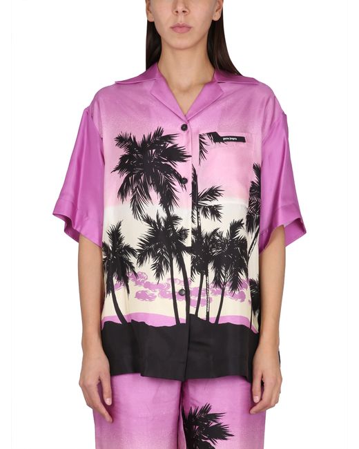 Palm Angels sunset print shirt