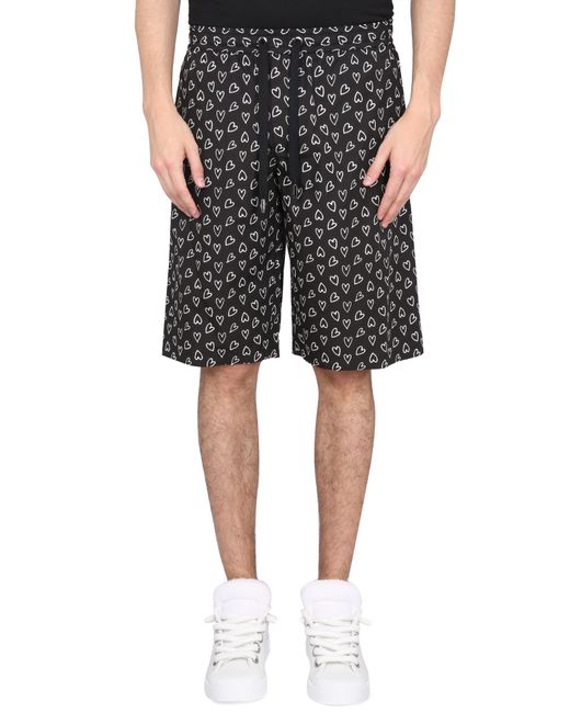Dolce & Gabbana heart print bermuda shorts