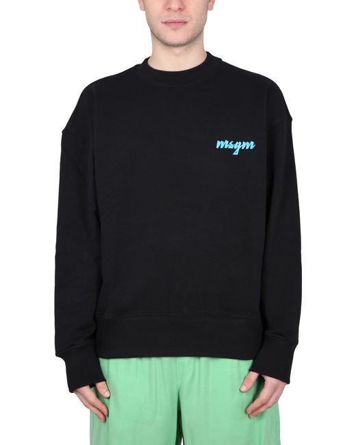 Msgm crewneck sweatshirt with logo