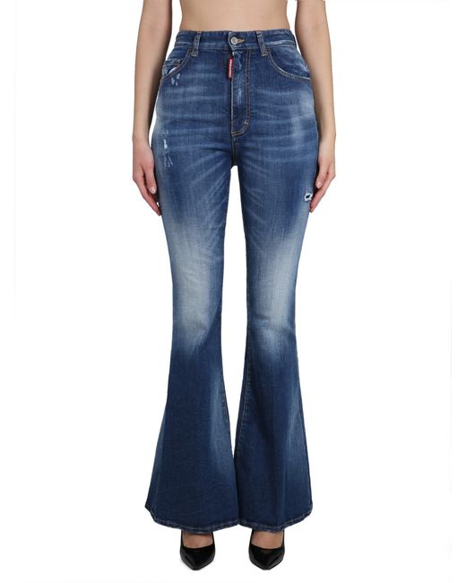 Dsquared2 high rise flare jeans