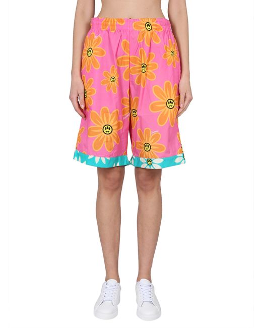 Barrow sunflower print bermuda shorts