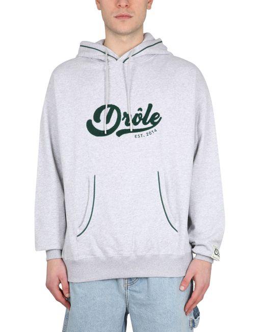 Drôle De Monsieur hooded sweatshirt with logo