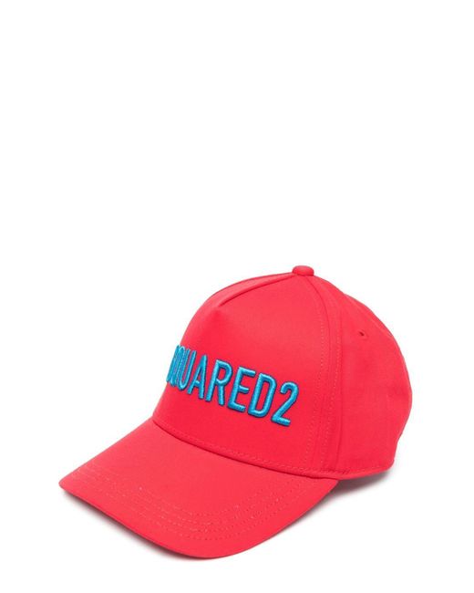 Dsquared2 hat with visor embroidered logo