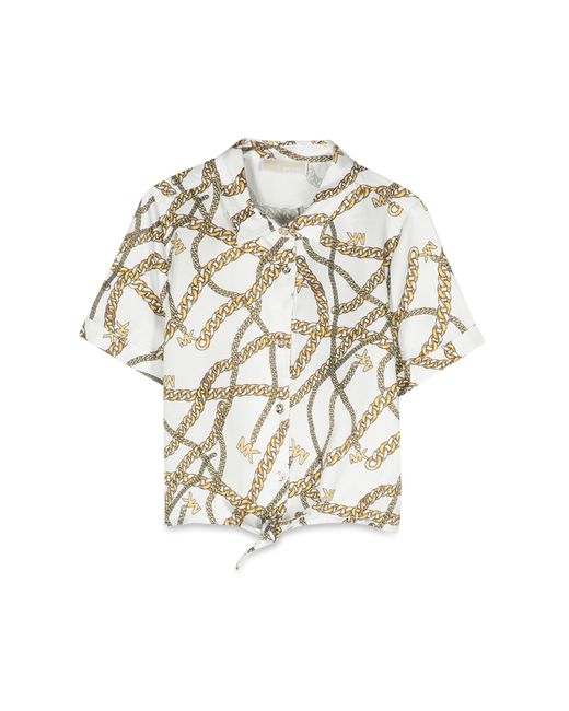 Michael Kors patterned knot mc shirt