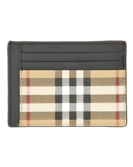 Burberry card case with vintage check money clip