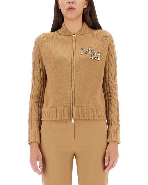 Max Mara wool and cashmere bomber jacket