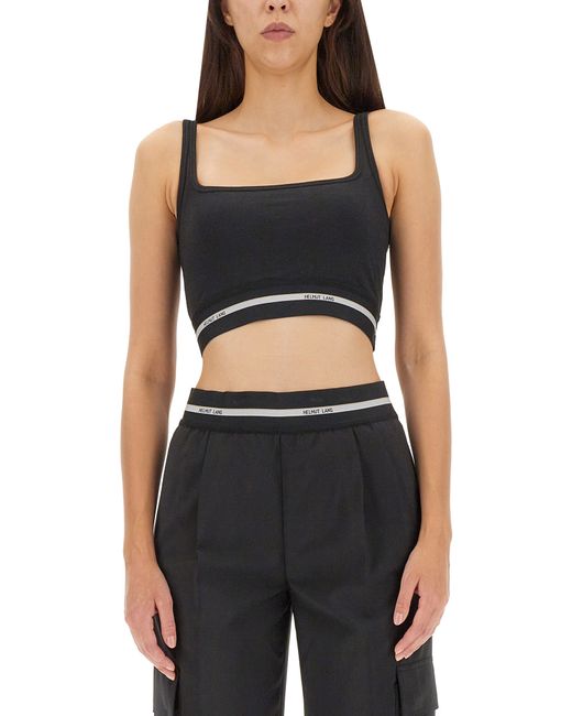 Helmut Lang crop top with logo