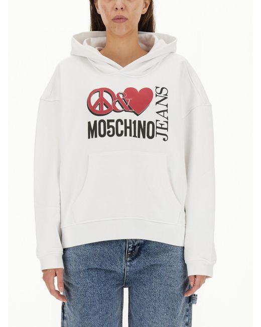 Moschino Jeans peace love hoodie