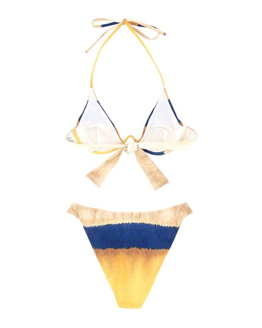 Alberta Ferretti bikini set with tie dye print