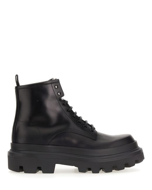 Dolce & Gabbana ankle boot with logo plaque