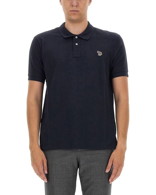 PS Paul Smith polo shirt with zebra patch
