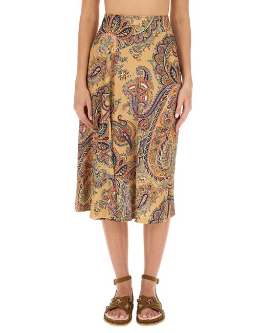Etro paisley print skirt