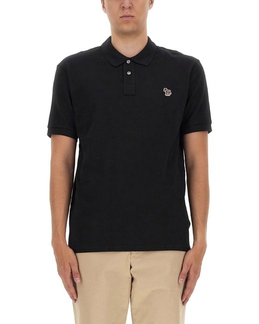 PS Paul Smith polo shirt with zebra patch